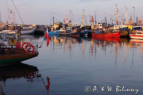 port rybacki we Władysławowie, the harbour in Wladyslawowo, polish coast, Baltic Sea