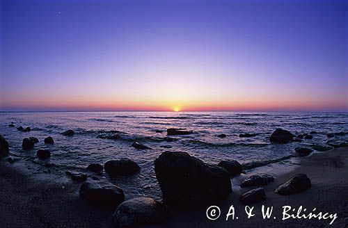 zachód słońca nad Bałtykiem, Wyspa Wolin