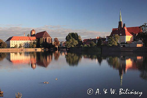 Wrocław, Ostrów Tumski, rzeka Odra