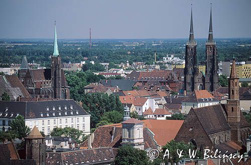 Wrocław, panorama - Ostrów Tumski