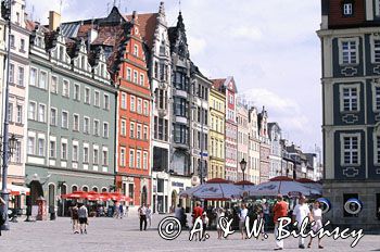 Wrocław kamienice przy rynku Rynek