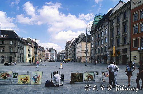 Wrocław kamienice przy rynku Rynek