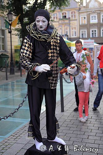 Zielona Góra, Dni Zielonej Góry - Winobranie, Mim uliczny, Arlekin