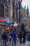 uliczka w centrum, Amsterdam, Holandia