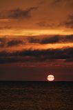 zachód słońca na Bałtyku