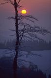 zachód słońca, Beskid Śląski