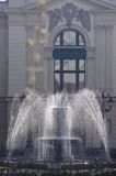 Bielsko Biała, fontanna przed teatrem Polskim