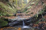 Jesień, Bieszczady, potok