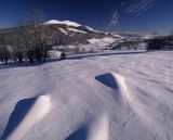 widok na Połoninę Caryńską, Bieszczady