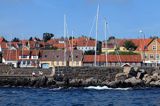 port i miasteczko Allinge, Bornholm, Dania