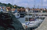 port w Gudhjem, Bornholm, Dania
