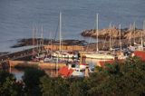 port w Gudhjem, Bornholm, Dania