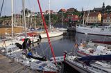 port w Gudhjem, Bornholm, Dania