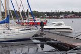 port jachtowy Bredvik koło Obbola, Archipelag Umea, Szwecja, Zatoka Botnicka
