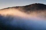 Bystre, mgły o wschodzie słońca, Bieszczady