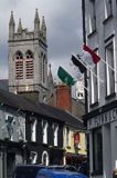 uliczka i kościół, Carrick on Shannon, rejon Górnej Shannon, Irlandia