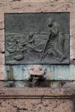 Darłowo, pomnik fontanna Rybaka, fragment