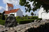 Endelave, wyspa, Kattegat, Dania, Kościół i cmentarz