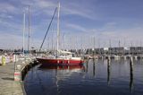 marina Burgtiefe na wyspie Fehmarn, Bałtyk, Niemcy