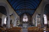 wnętrze, kościół w Fouesnant, Finistere, Bretania, Francja