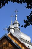Gładyszów zabytkowa cerkiew drewniana na planie krzyża, Beskid Niski