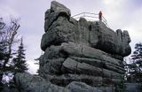 Góry Stołowe rezerwat Szczeliniec Wielki Park Narodowy gór Stołowych, na punkcie widokowym