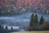W porannej mgle, jesień, Góry Słonne