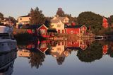 wioska rybacka Haggvik, Szwecja, Zatoka Botnicka, Hoga Kusten, Wysokie Wybrzeże