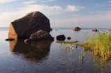 wyspa Hiuma, Hiiumaa, wybrzeże koło Suursadam, Estonia Hiiumaa Island, Suursadam, Estonia