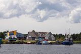 wyspa Hiuma, Hiiumaa, port rybacki Suursadam, Estonia Suursadam harbour, Hiiumaa Island, Suursadam, Estonia