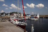 Port na wyspie Jegindo, Limfjord, Jutlandia, Dania