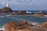 latarnia morska La Corbiere, wyspa Jersey, Channel Islands, Anglia, Wyspy Normandzkie, Kanał La Manche