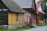 Kalwaria Pacławska, domy we wsi, Pogórze Przemyskie