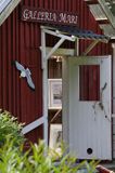 Galeria sztuki, Wioska rybacka na wyspie Kaunissaari koło Kotka, Finlandia, Zatoka Fińska