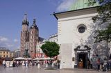 Cracow Kościół Mariacki, Rynek Starego Miasta i kościół św. Wojciecha