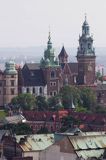 Cracow widok z wieży Kościoła Mariackiego na Wawel