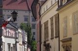 Cracow uliczka Starego Miasta i Wawel