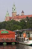 Cracow, Wawel i barki na Wiśle