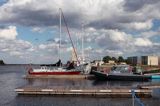 port w Mersrags, Zatoka Ryska, Łotwa Mersrags harbour, Riga Bay, Latvia