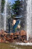 Lesko, fontanna z rybą, fontanna wędkarzy