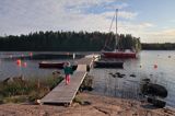 pomost na wysepce Lill Lubban, Szwecja, Zatoka Botnicka