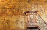 Lipnica Murowana, zabytkowa kaplica cmentarna św. Leonarda / lista Unesco/ polichromie