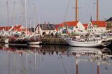 Logstor, Port jachtowy w kanale króla Frederika VII, Limfjord, Jutlandia, Dania