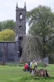 Ruiny kościoła w Lough Key, rejon Górnej Shannon, Irlandia, Lough Key Forest and Activity Park