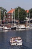 Middelburg, zwiedzanie miasta łódką po kanałach, Holandia