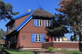 chata - muzeum Tomasza Manna w Nidzie na Mierzei Kurońskiej, Zalew Kuroński, Neringa, Litwa Thomas Mann house museum, Nida village, Curonian Spit, Curonian Lagoon, Neringa, Lithuania