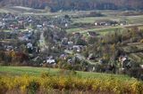 wieś Niebocko, panorama, gmina Dydnia powiat Brzozów, Pogórze Dynowskie