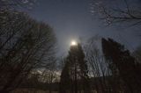 Gwiezdne niebo, nocny pejzaż w świetle Księżyca, Bieszczady