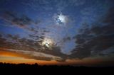 Noc, wielka koniunkcja planet i Księżyca 10.10.2015, Wenus, Jowisz, Mars, Gwiezdne niebo