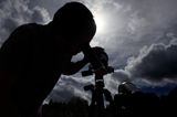 obserwowanie nieba przez teleskop, Bieszczady